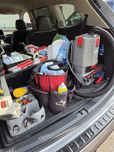 Retocked the mobile cleaning vehicle in Merrimack, New Hampshire