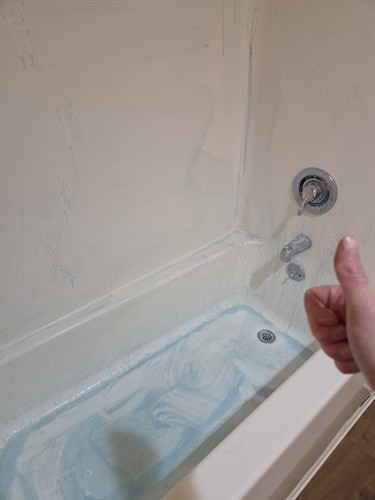 Prep work for deep cleanig an apartment turn tub in Manchester, New Hampshire