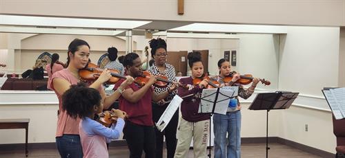 Violins and violas!