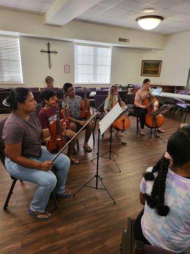 BVYSCO Family Orchestra violas and cellos