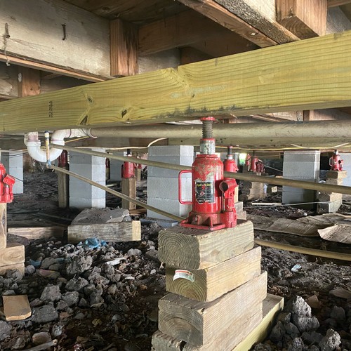 Complex crawl space work