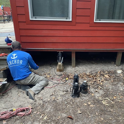 House leveling in College Station