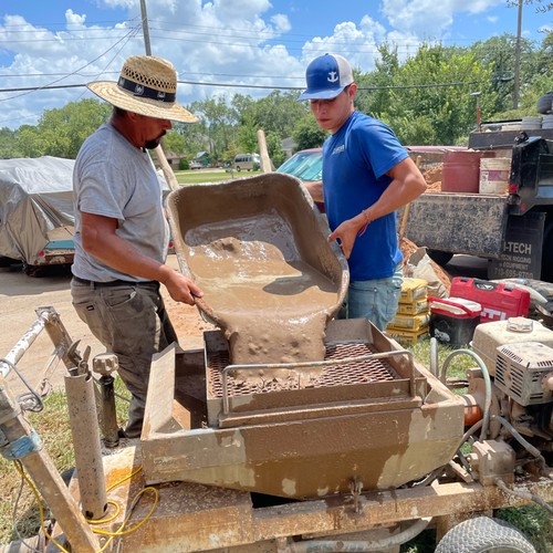 Sifting soil prep