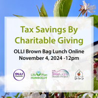 Tax Savings By Charitable Giving: OLLI Presentation