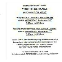Rotary International Youth Exchange Information Night