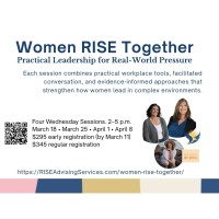Women RISE Together Workshop by RISE Advising Services
