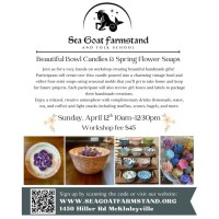 Beautiful Bowl Candles & Spring Flower Soaps Class- Sea Goat Farmstand