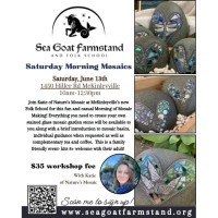 Nature's Mosaic Saturday Morning Mosaic Workshop