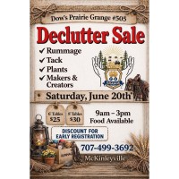 Dows Prairie Grange Declutter Sale