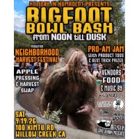 Bigfoot Bowl Bash Skateboard Competition & Neighborhood Harvest Festival Supporting Humboldt Skatepark Collective