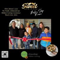 Sweet Mustache Pastry Shop's Eagle Chamber Ribbon-Cutting Event