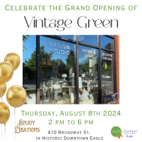 Grand Opening & Eagle Chamber Ribbon-cutting of Vintage Green