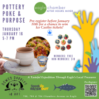 Eagle Chamber's January Mixer Featuring Dewey Dabbles in Art, Speak up Reach out and Mauka Poke Bar