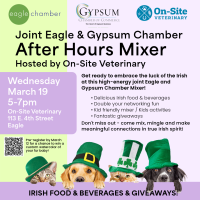 Joint Eagle & Gypsum Chamber After Hours Mixer Featuring On-Site Veterinary