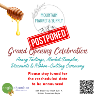 Mountain Market & Supply Ribbon-Cutting Celebration Has Been Postponed