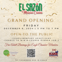 El Sazón Mexican Cuisine's Grand Opening Celebration & Eagle Chamber Ribbon-Cutting