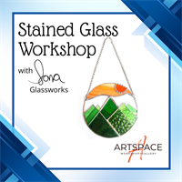 Stained Glass Sunlit Mountain Window Hanging Workshop