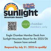 Sunlight Mountain Resort Announces Sweet Eagle Chamber Deals for the 2025/26 Season!