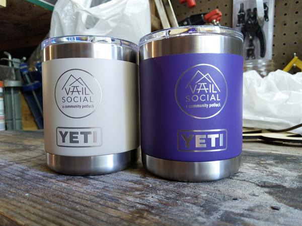 Customized Yetis for Vail Social Event