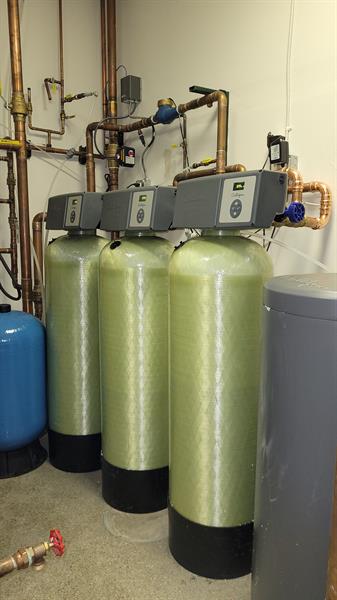 Small Commercial Water Softener and Carbon Filter Installation