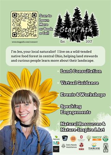 Our landscapes aren't boring!  Together we can uncover wild foods, artifacts, fossils, and curious creatures that have been right outside our doors.  Whether for personal education or business sustainability efforts, StagPath can put you on a path that's right for you.