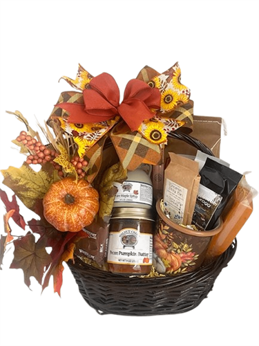 Fall Coffee and Mug Gift Basket