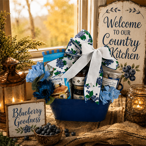 Country Blueberry Gift Basket