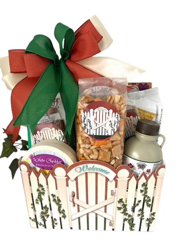 Picket Fence Welcome Gift Basket
