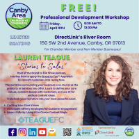 CACC FREE Professional Development Workshop with Lauren Teague - "Stories to Sales"