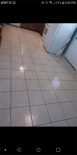 After beautiful clean tiles