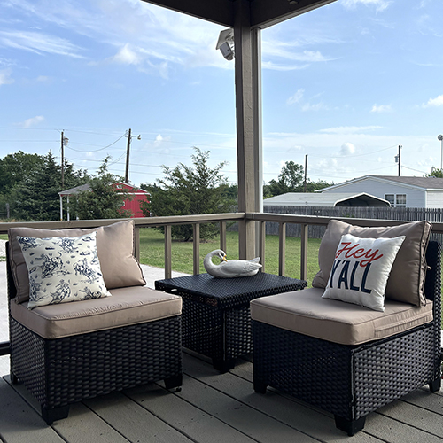 Recharge on the front porch