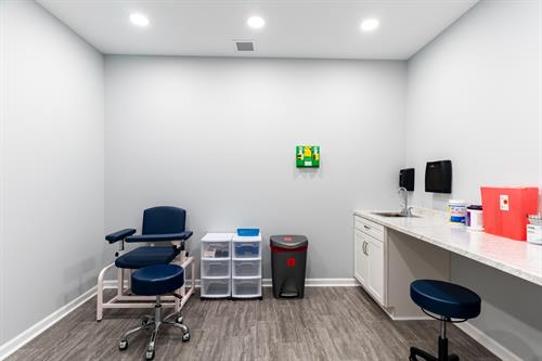 Phlebotomy room - provide sample in a private and comfortable setting