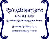 Rose's Mobile Notary Service - Lynchburg