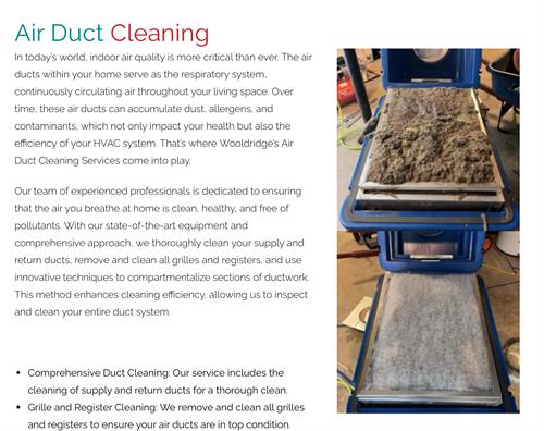 Duct Cleaning Service as well as dryer vents too