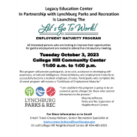 LEGACY EDUCATION CENTER PARTNERS LYNCHBURG PARKS AND RECREATION