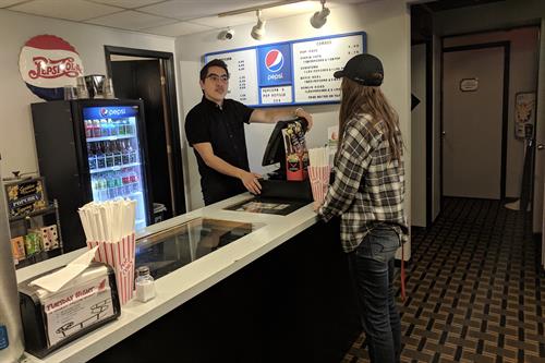 What's a movie without popcorn? Concessions purchases help keep your local nonprofit cinema in business!