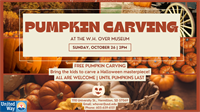Pumpkin Carving at the W. H. Over Museum!