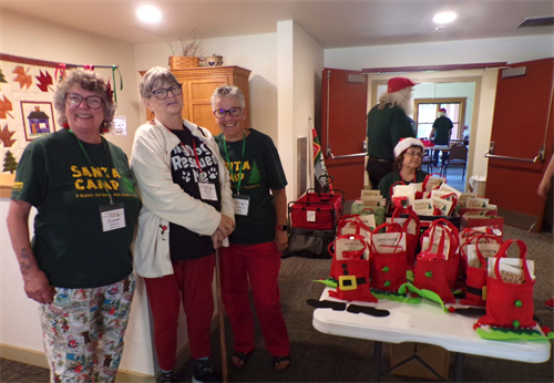 at Santa Camp - a school for professional Santa's, Mrs. Claus' and other holiday helpers, August 2024