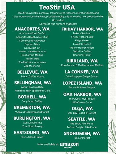 TeaStir is now available across the PNW at your favorite local grocers, and online!
