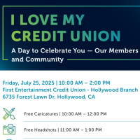 I Love My Credit Union Day! Celebrate with First Entertainment