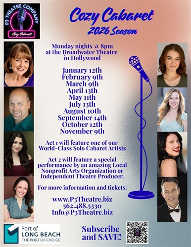 P3 Theatre's Cozy Cabaret 2026 Schedule