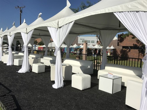 Tent rental, Portable stage rental, Lounge furniture and party rentals in Hollywood CA 