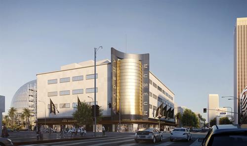 Academy Museum of Motion Pictures, Exterior Rendering ©Renzo Piano Building Workshop/©Academy Museum Foundation/Image from L’Autre Image