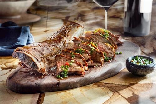 The Bone: Large Beef Rib, chimichurri sauce