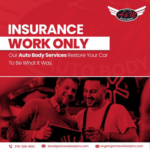 We only accept insurance work.