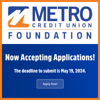The Metro Credit Union Foundation is Accepting Applications for Non-profit Organization Grants