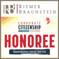 Riemer & Braunstein LLP Honored by Boston Business Journal with Corporate Citizenship Award