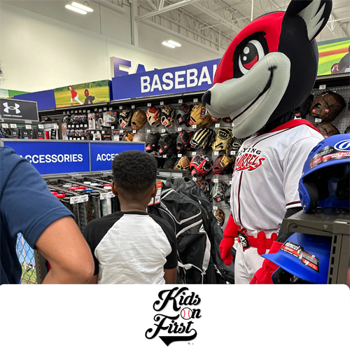 Kids on First working with Academy and Nutsy to help purchase baseball gear