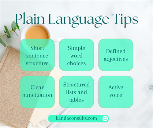 Plain Language Tips