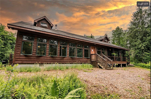 Packbasket Adventures Lodge - River Facing Side at Sunset